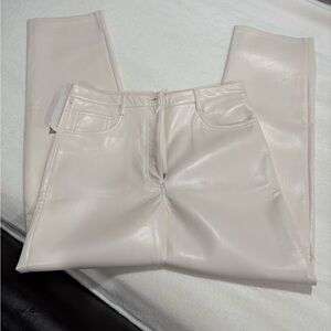 Wilfred Off-White Leather Pants